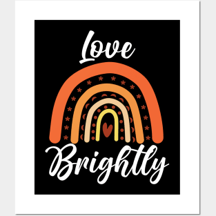 Boho Rainbow Love Posters and Art